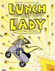 Book cover for "Lunch Lady and the bake sale bandit".