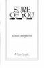 Book cover for "Sure of you".